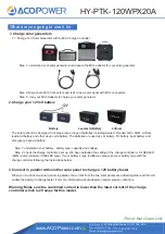 Preview for 4 page of ACOPOWER HY-PTK-120WPX20A User Manual