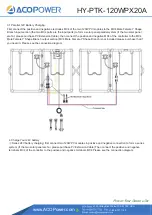 Preview for 5 page of ACOPOWER HY-PTK-120WPX20A User Manual