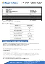 Preview for 14 page of ACOPOWER HY-PTK-120WPX20A User Manual