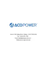 Предварительный просмотр 40 страницы ACOPOWER Midas Y Series User Manual