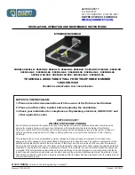 Preview for 1 page of Acorn Safety S0650-LH Installation, Operation And Maintenance Instructions