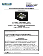 Preview for 1 page of Acorn Safety S0950-LH Installation, Operation And Maintenance Instructions