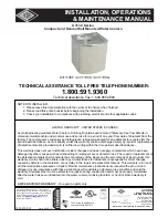 Preview for 1 page of Acorn A311108F Installation, Operation & Maintenance Manual