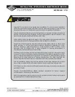 Предварительный просмотр 2 страницы Acorn MERIDIAN 3752 CORTERRA Installation, Operation & Maintenance Manual