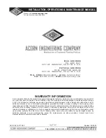 Preview for 27 page of Acorn MERIDIAN 3753-HLH Installation, Operation And Maintenance Manual