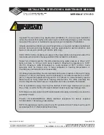 Предварительный просмотр 2 страницы Acorn MERIDIAN 3791-RO Installation, Operation & Maintenance Manual