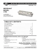 Preview for 1 page of Acorn MERIDIAN 3793 Installation, Operation & Maintenance Manual