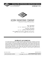 Preview for 31 page of Acorn MERIDIAN 3793 Installation, Operation & Maintenance Manual