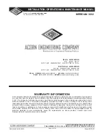 Preview for 22 page of Acorn MERIDIAN 3802 Installation, Operation & Maintenance Manual