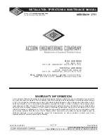 Preview for 27 page of Acorn Meridian Corterra 3751 Installation, Operation & Maintenance Manual