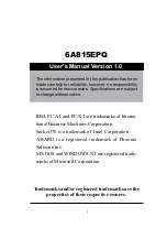 Preview for 1 page of Acorp 6A815EPQ User Manual