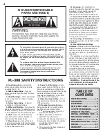 Preview for 2 page of Acoustech Elite PL-300 Owner'S Manual