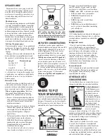 Preview for 3 page of Acoustech H-310C Installation And Owner'S Manual