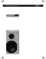 Предварительный просмотр 1 страницы Acoustic Energy Aegis Neo One Owner'S Manual