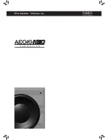 Acoustic Energy Aegis Neo Owner'S Manual preview