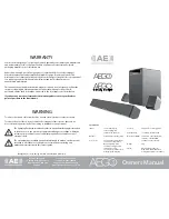 Предварительный просмотр 1 страницы Acoustic Energy AEGO3 Owner'S Manual