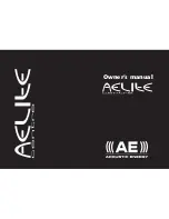 Acoustic Energy AELITE Centre Owner'S Manual предпросмотр