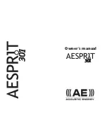 Acoustic Energy Aesprit 301 Owner'S Manual preview