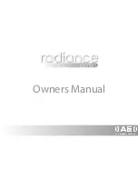 Preview for 1 page of Acoustic Energy Radiance 1 Owner'S Manual