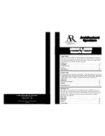 Preview for 1 page of Acoustic Research ARIC65 Owner'S Manual