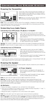 Preview for 3 page of Acoustic Research AW826 User Manual