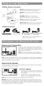 Preview for 4 page of Acoustic Research AWS73 User Manual