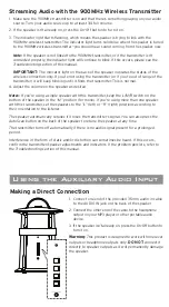 Preview for 6 page of Acoustic Research AWS73 User Manual