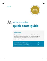 Acoustic Research AWSHTNLB Quick Start Manual preview