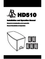 Acoustic Research HD510 Installation And Operation Manual preview