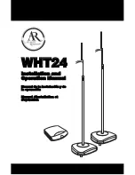 Acoustic Research WHT24 Installation And Operation Manual preview