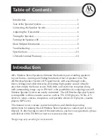 Preview for 3 page of Acoustic Research wireless speakers AW877 Installation And Operation Manual