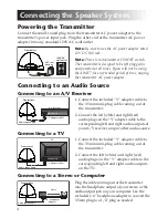 Preview for 6 page of Acoustic Research wireless speakers AW877 Installation And Operation Manual