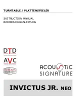 Acoustic Signature INVICTUS JR. NEO Instruction Manual preview
