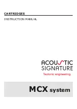 Acoustic Signature MCX Series Instruction Manual preview