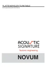 Acoustic Signature NOVUM Instruction Manual preview