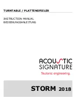 Acoustic Signature STORM 2018 Instruction Manual preview