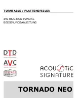 Acoustic Signature TORNADO NEO Instruction Manual preview