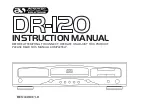 Предварительный просмотр 1 страницы ACOUSTIC SOLUTIONS DR-120 Instruction Manual