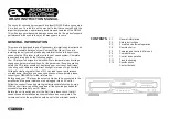 Предварительный просмотр 2 страницы ACOUSTIC SOLUTIONS DR-120 Instruction Manual