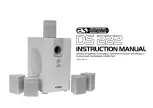 Предварительный просмотр 1 страницы ACOUSTIC SOLUTIONS DS 222 Instruction Manual