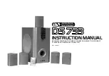 Предварительный просмотр 1 страницы ACOUSTIC SOLUTIONS DS733 Instruction Manual