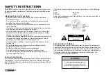 Предварительный просмотр 3 страницы ACOUSTIC SOLUTIONS DS733 Instruction Manual