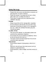 Preview for 3 page of ACOUSTIC SOLUTIONS MS115BT Instruction Manual