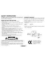 Предварительный просмотр 2 страницы ACOUSTIC SOLUTIONS SP 101 Owner'S Manual