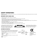 Предварительный просмотр 2 страницы ACOUSTIC SOLUTIONS SP100 Operating Instructions Manual