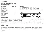 Предварительный просмотр 1 страницы ACOUSTIC SOLUTIONS SP110 Manual