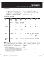 Предварительный просмотр 3 страницы Acoustic 260 MKII Owner'S Manual