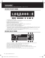 Предварительный просмотр 4 страницы Acoustic 260 MKII Owner'S Manual