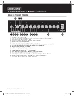 Предварительный просмотр 6 страницы Acoustic 260 MKII Owner'S Manual