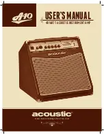 Acoustic A40 User Manual preview